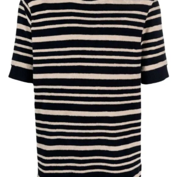 Orlebar Brown Solun Classic Stripe Toweling Shirt - L - BNWT (RRP $295) - Picture 1 of 5